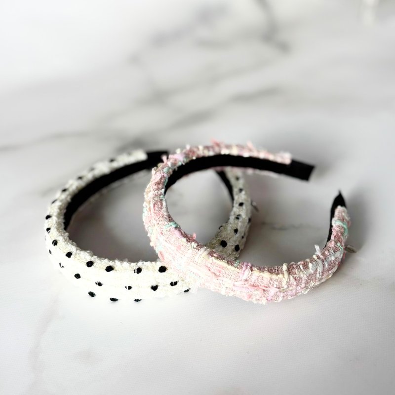 【Miros tweed】 25mm tweed headband - ที่คาดผม - วัสดุอื่นๆ 