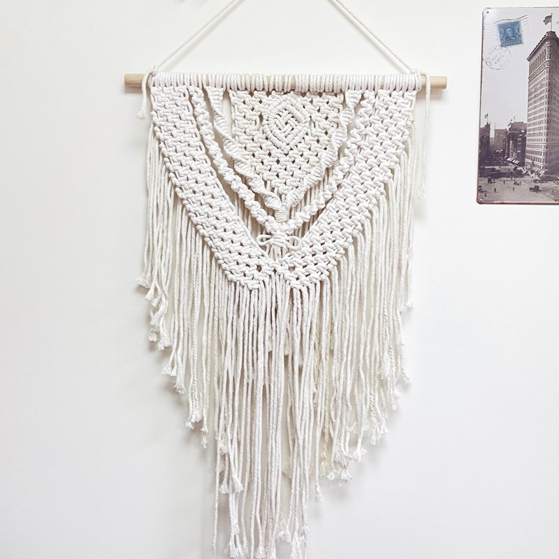 花邊結壁幔壁掛【 Macrame Wall Hanging】#02 - 擺飾/家飾品 - 棉．麻 