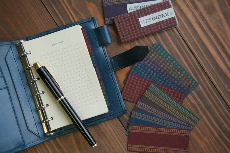 LETTER PRESS INDEX (MINI6）　〔retro pattern series〕 - 書籤 - 紙 