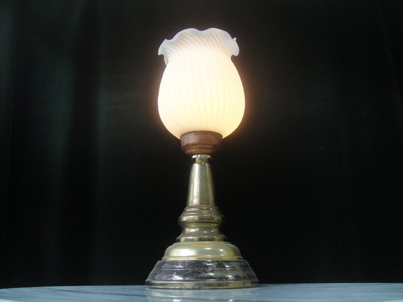 【老時光 OLD-TIME】ヴィンテージ 台湾製ガラス製テーブルランプ - 照明・ランプ - その他の素材 多色