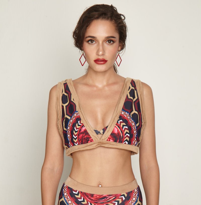 Afrikan Capsule Collection - Two Piece Swimwear Color: Afrikan (CREX132) - Women's Swimwear - Other Materials Multicolor