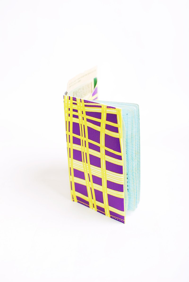 雅痞格。幾何護照套 - 護照套 - 防水材質 紫色