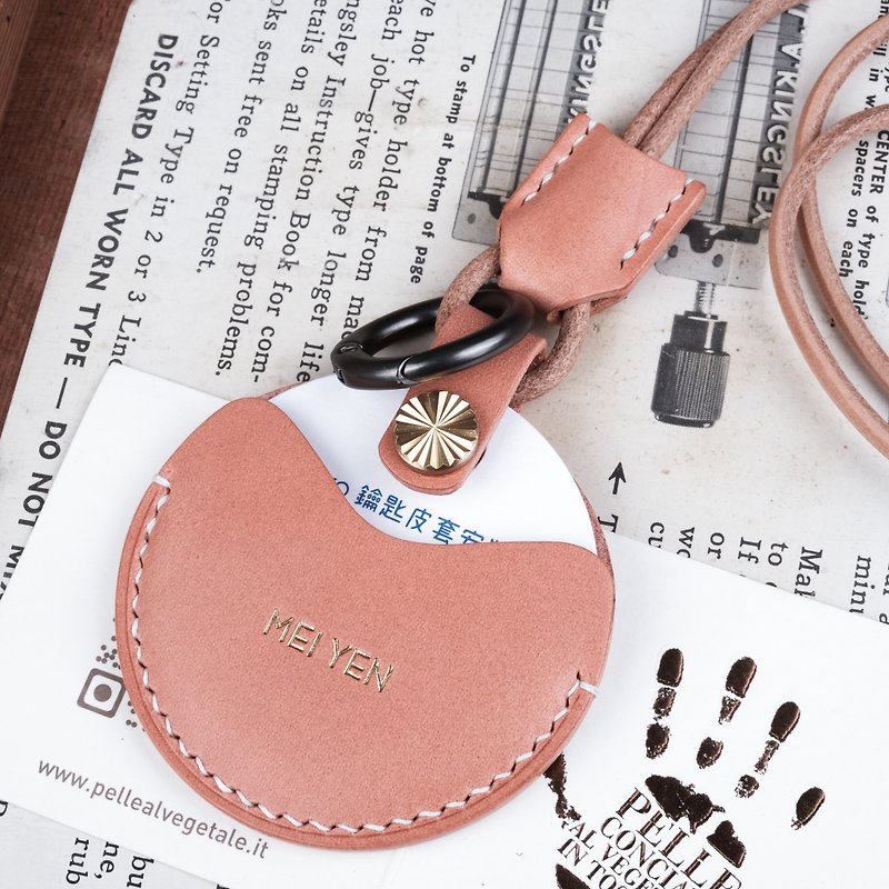 Gogoro/gogoro2 EC-05 key leather case/buttero dry rose/package - ที่ห้อยกุญแจ - หนังแท้ สึชมพู
