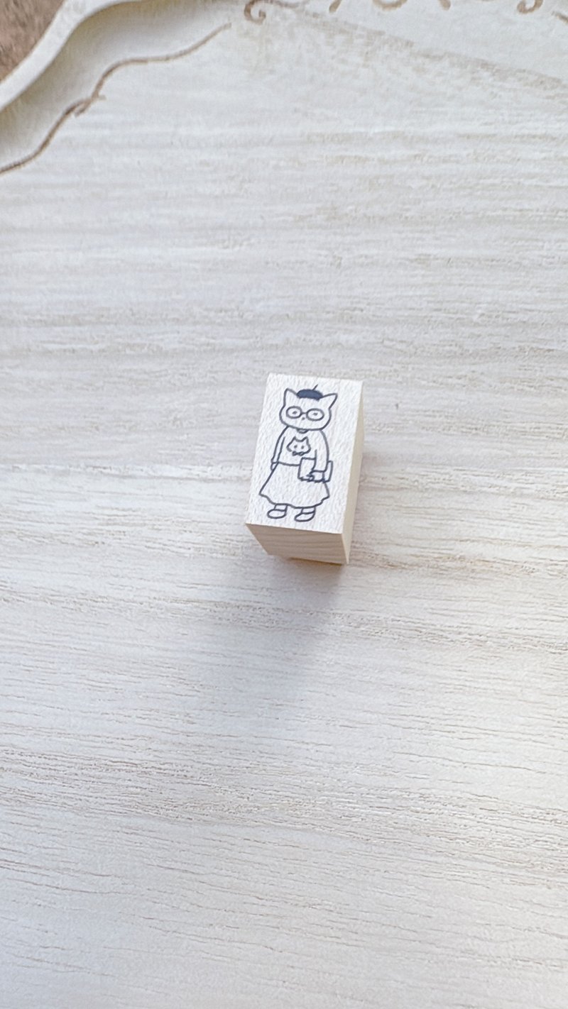 作家ねこスタンプ1220 - 印章/印台 - 橡膠 