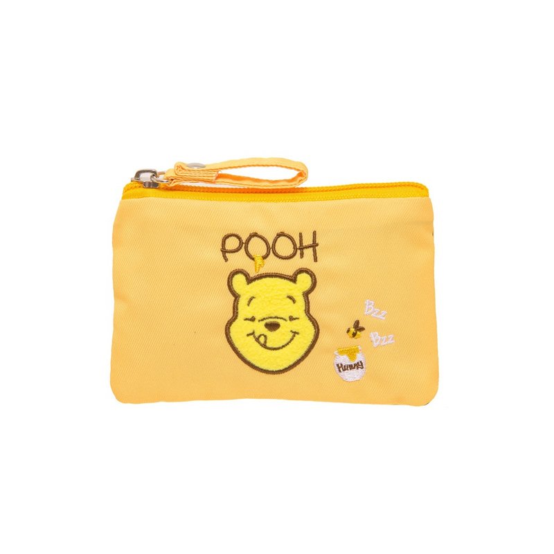 【Disney】Winnie the Pooh-Ticket Coin Purse PTD21-B6-22YL - กระเป๋าใส่เหรียญ - เส้นใยสังเคราะห์ 