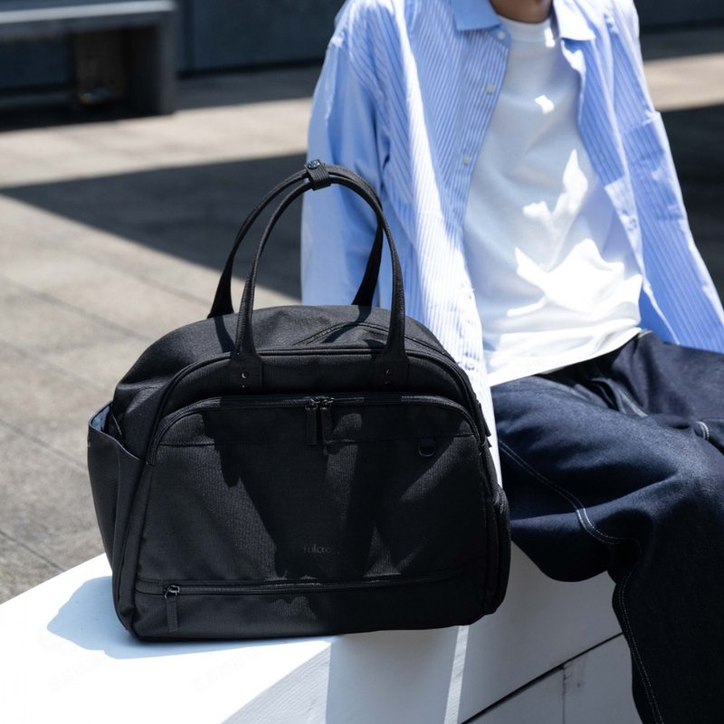 【fulcro】City系列-簡約保齡球袋款隨身包(bowlingl)(多色可選) - 後背包/背包/書包 - 聚酯纖維 黑色