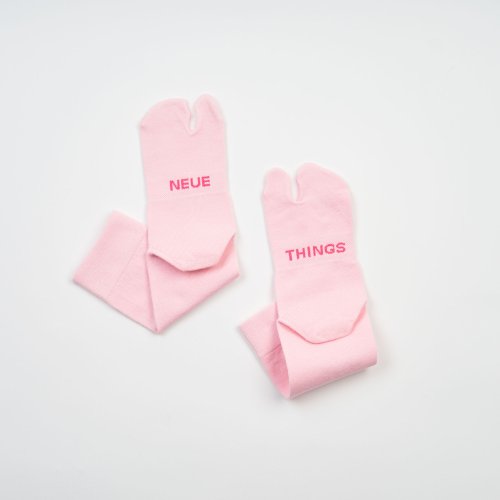 NEUE THINGS | 澄 清 向 物 | Tabi socks匹馬棉兩趾襪素色系列-少女粉