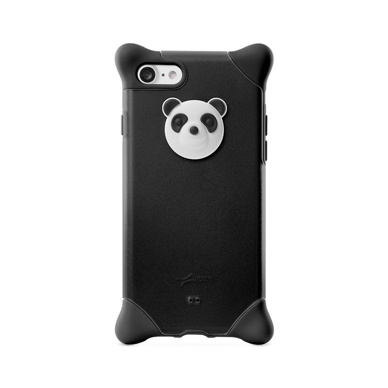Bone / iPhone SE2 / 8/7 Bubble Protective Case-Cat Bear - Phone Cases - Silicone Black