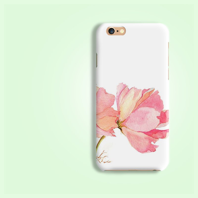 Pink Carnation Flower pattern rigid hard Phone Case Cover  for iPhone 4 4S 5 5S SE 6 6S 7 Plus Samsung Galaxy S6 S7 edge Note HTC LG Nexus HTGNP20 - เคส/ซองมือถือ - พลาสติก 