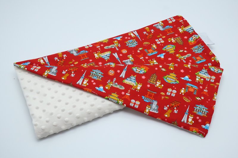 Hush Baby Handmade Receiving Blanket (ShibaInu+Cream) - Bedding - Other Materials Multicolor