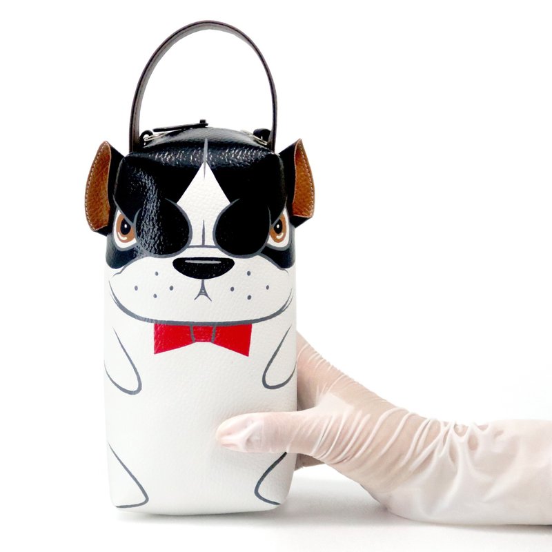 【雙11折扣】American pit bull pencil pouch bag,make up case, bag for every day essent - 其他 - 人造皮革 白色