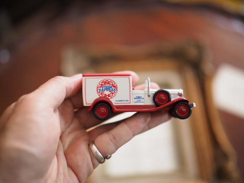 British antique classic metal car with original box K - Items for Display - Other Metals 