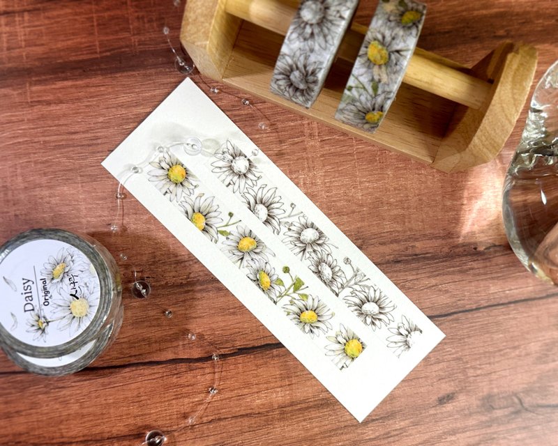 Daisy Washi Tape - 紙膠帶/和紙/PET - 其他材質 