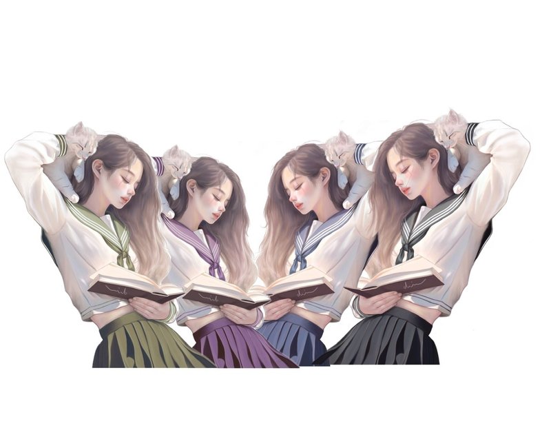yeda - 貼紙 - 紙 多色