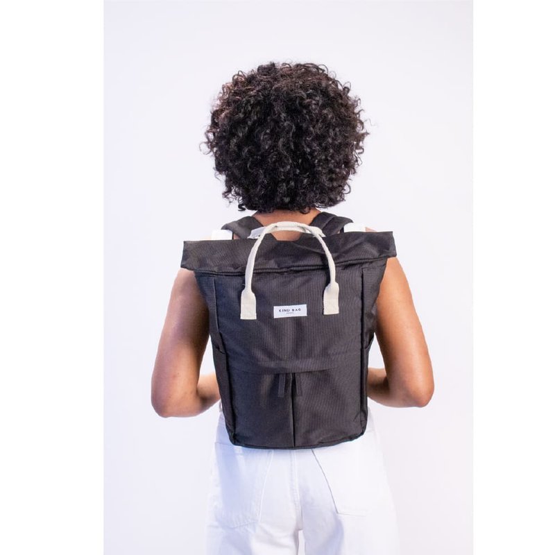 British Kind Bag-Backpack- Stone Black - Backpacks - Eco-Friendly Materials Black