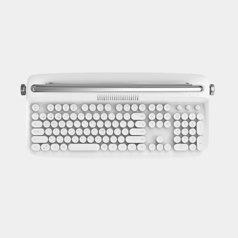 actto 復古打字機無線藍牙鍵盤 - 雲朵白 - 數字款 - 電腦配件 - 其他材質 