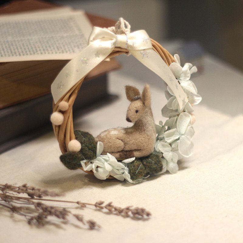 羊毛氈【手作派對】打造自己的聖誕節—花環 - 編織/羊毛氈/縫紉 - 羊毛 