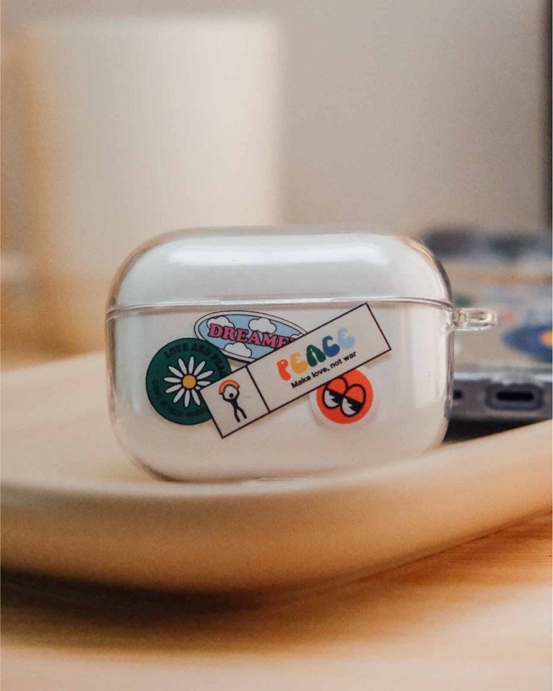 塑膠 耳機保護套/殼 - 香港品牌 No More Pain 透明 AirPods Case