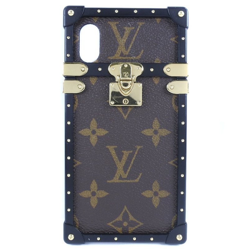【日本直送】【LOUIS VUITTON】ルイ・ヴィトン iPhoneケースX/XS アイ トランク M62618 スマホケース【中古】 - 手機殼/手機套 - 人造皮革 咖啡色