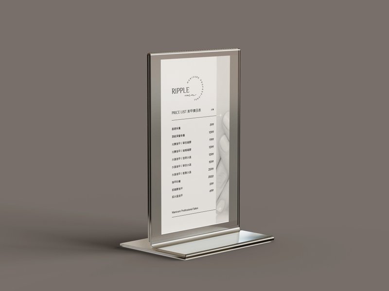 【Design】Price List Design - Cafe/Nail Art (Need to contact the designer for quotation) - Other - Paper Multicolor