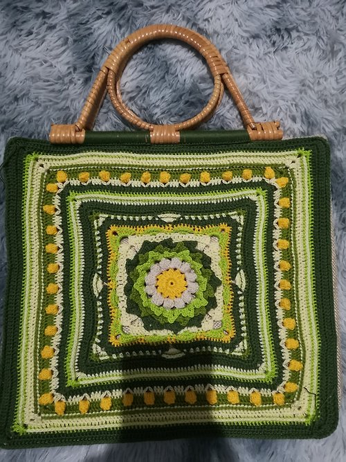 maleepum Rattan Knitting Bag
