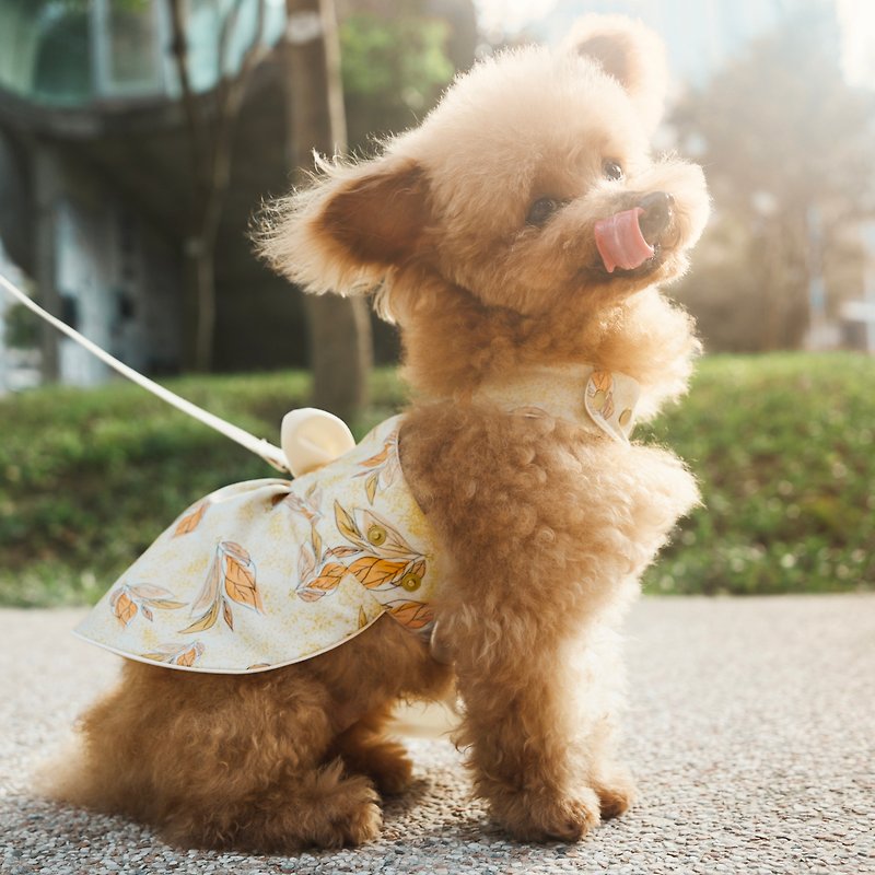 黄色の落葉性犬用ハーネス - 洋服・帽子 - ポリエステル オレンジ