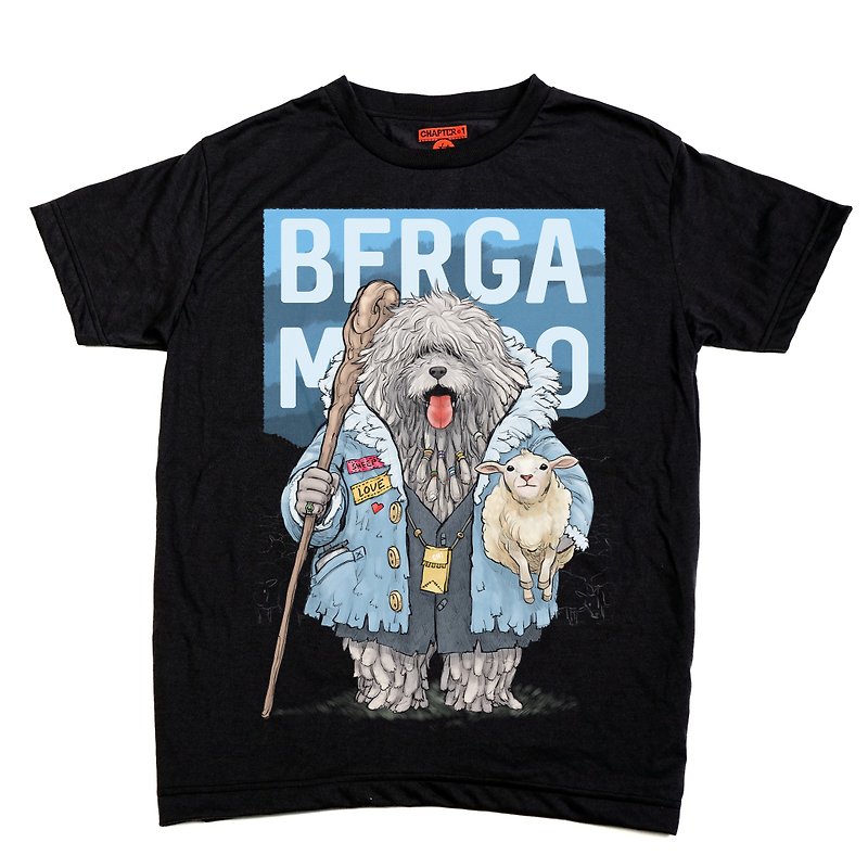 Berga mosco The dog feed sheep Chapter One T-shirt - 男 T 恤 - 棉．麻 白色