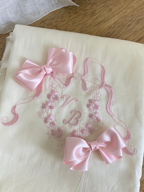 リーナベル リボン刺繍 スニーカー フレンチガーリー エピヌ RIBBON リーナベル リボン刺繍 スニーカー フレンチガーリー エピヌ RIBBON