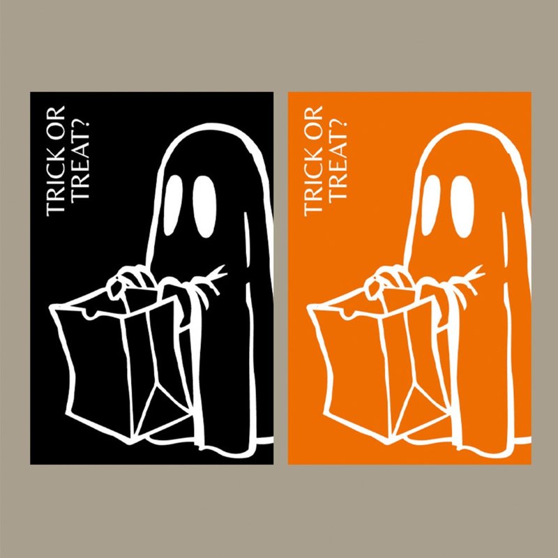 Halloween sticker oval Halloween packaging deco gift big(45sheets)  ステッカー - Stickers - Paper 