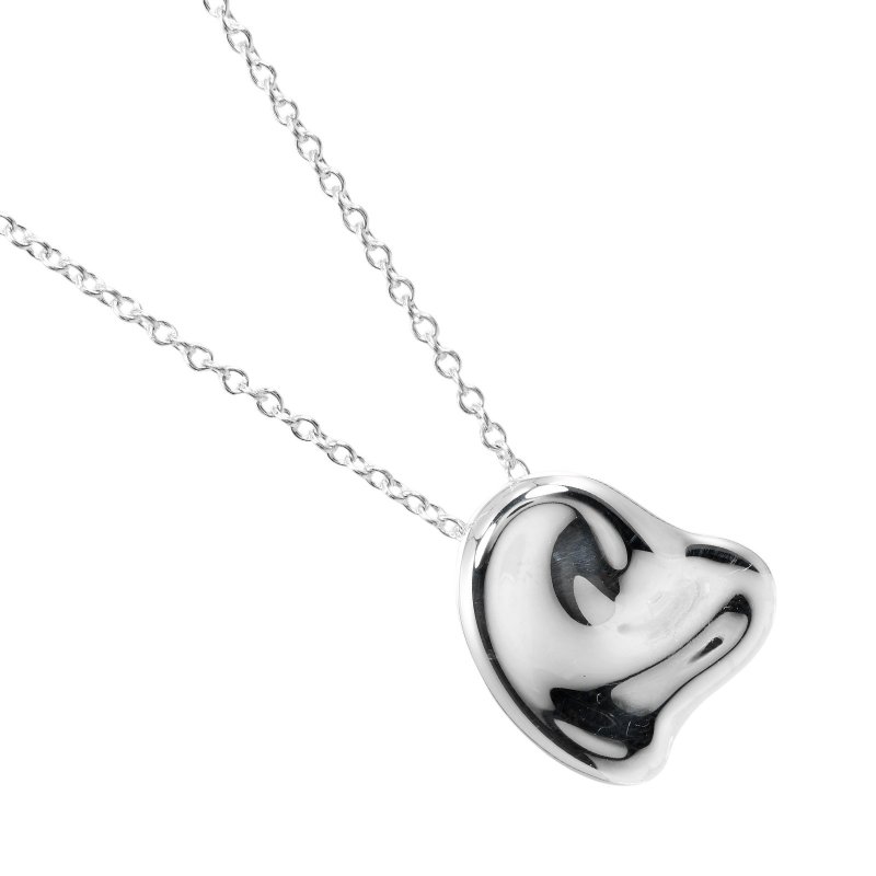【日本直送】ティファニー TIFFANY&Co. カーブドハート ネックレス シルバー925 約4.6g【中古】Aランク - 項鍊 - 銀 銀色
