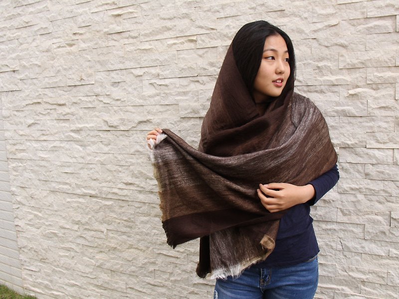 Vista [knowledge], South America, hand-made alpaca shawl - long-haired subsection 2016 (A / W) - Scarves - Other Materials 