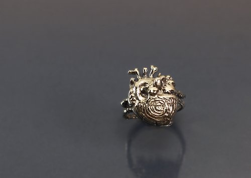 Maple jewelry design 圖像系列-My Heart 925男銀戒
