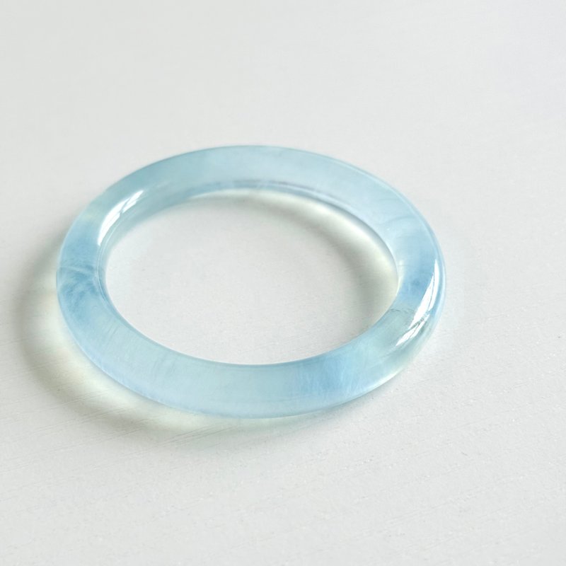 aquamarine bracelet - สร้อยข้อมือ - คริสตัล สีน้ำเงิน