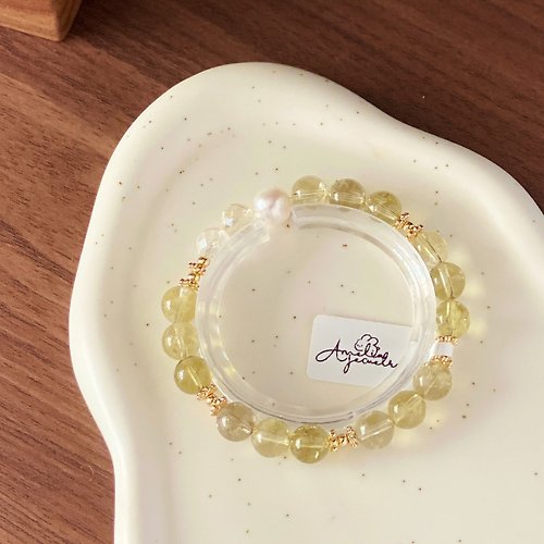 Amelia Jewelry Amelia Jewelry丨曙光丨鑽切黃水晶黃阿賽斯特萊淡水珍珠原創手鍊