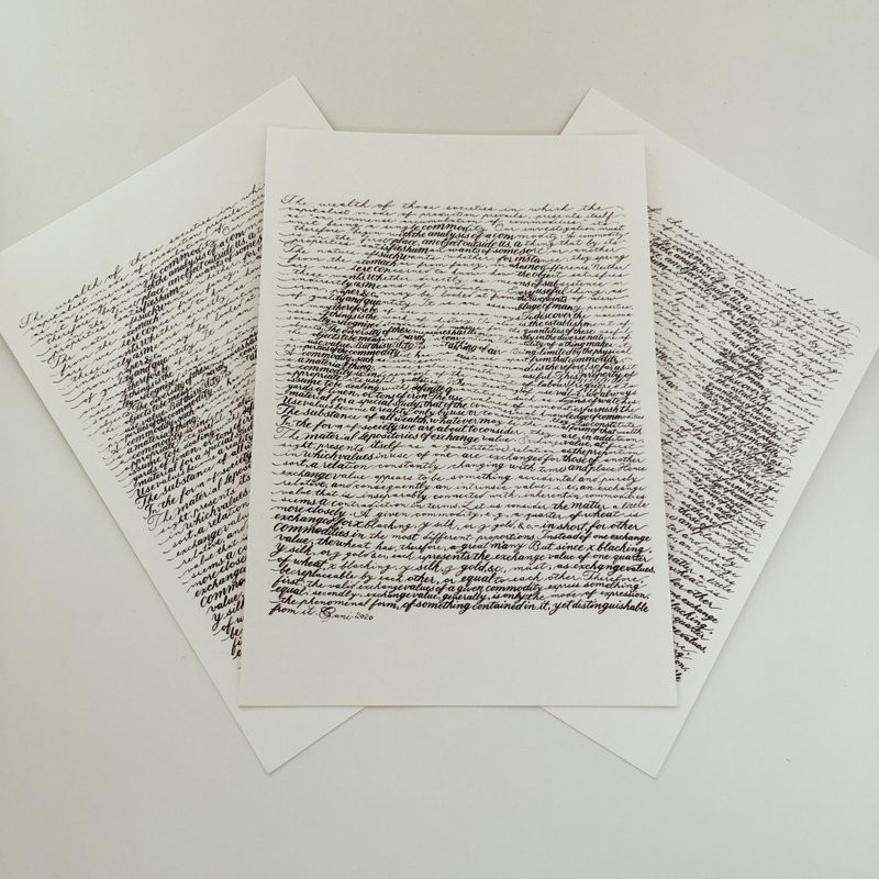 Marx Postcard Set of 3 - Cards & Postcards - Paper White