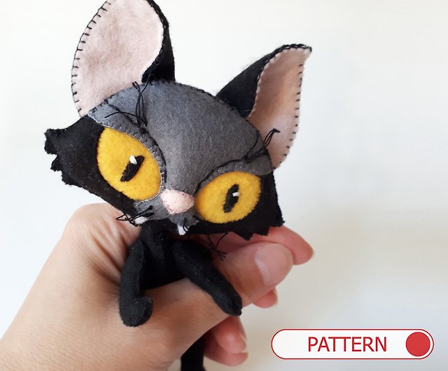 Cute Kitty Plush Toy Animal Sewing Pattern