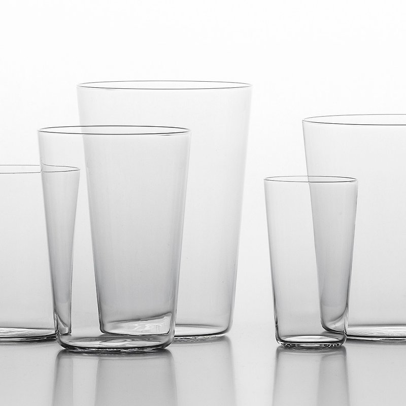 極薄水杯 380ML 對杯禮盒組 - 茶具/茶杯 - 玻璃 透明