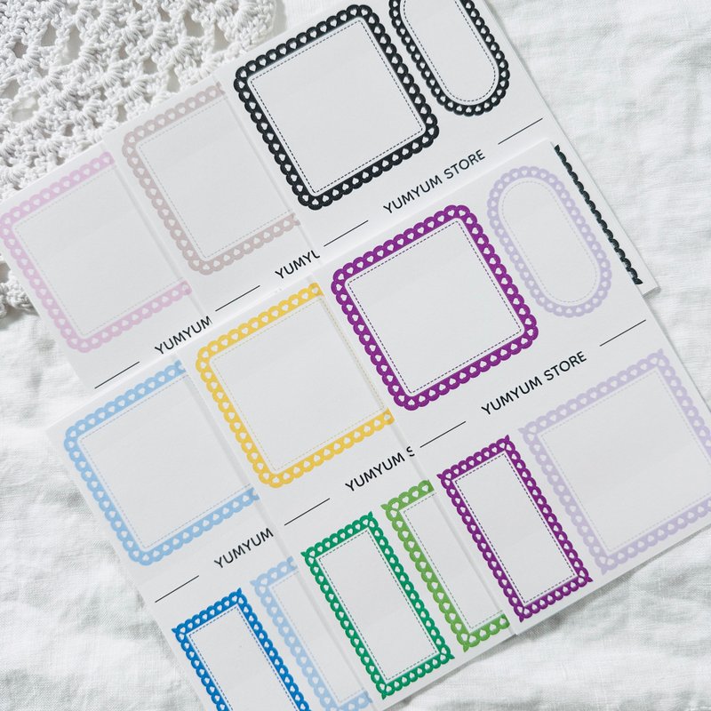 Heart hole label Paper Stickers - 貼紙 - 其他材質 