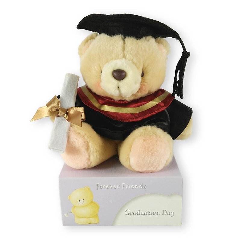 FF4.5 inch fluff / graduation bear bear - ตุ๊กตา - วัสดุอื่นๆ สีนำ้ตาล
