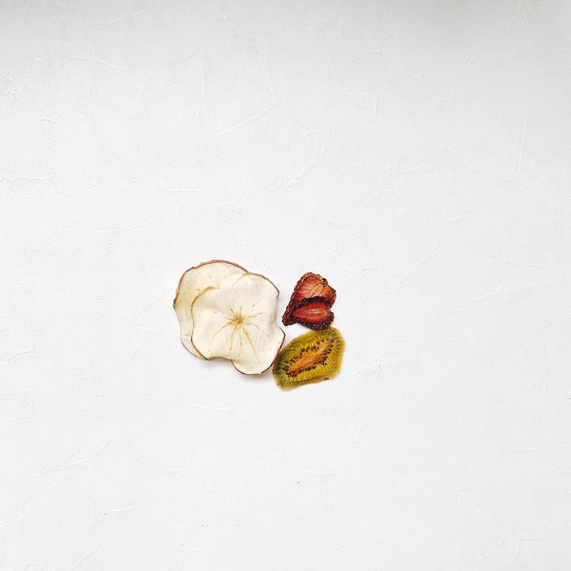 GeePin Fruitty|Sugar-Free Dried Fruit Slices 3-Pack Set|Apple+Kiwi+Strawberry - ชา - อาหารสด 