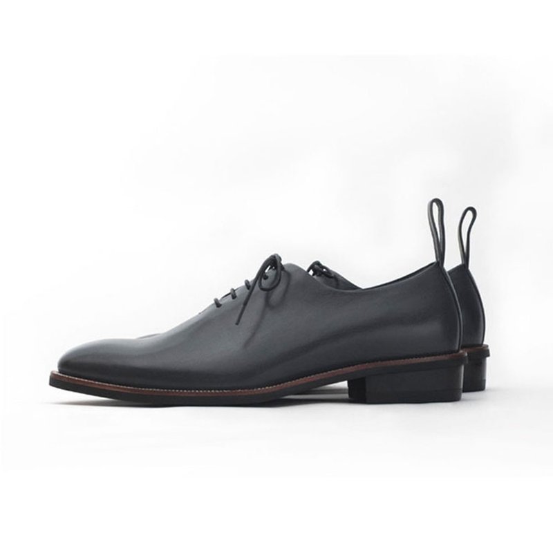 NOUR Isola oxford MAN - Evening Grey - Men's Oxford Shoes - Genuine Leather Gray