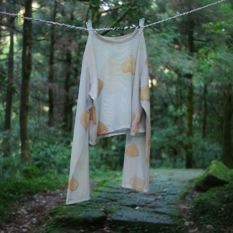 Long Sleeves | Potato Chips - เสื้อผู้หญิง - ผ้าฝ้าย/ผ้าลินิน สีเหลือง