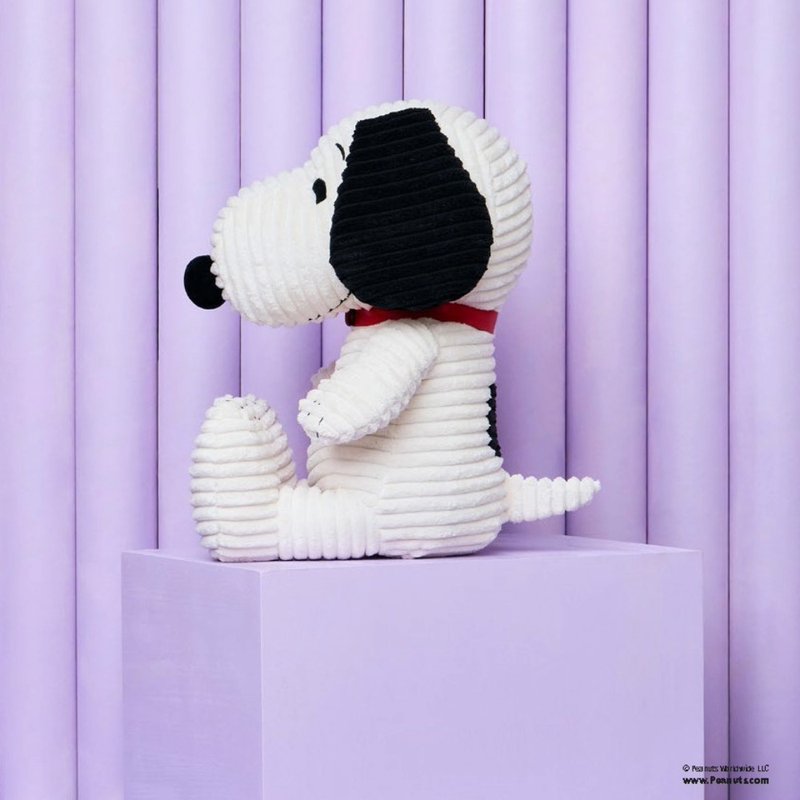 BON TON TOYS  Snoopy史努比燈芯絨填充玩偶-奶油 40cm - 公仔/玩偶 - 聚酯纖維 白色