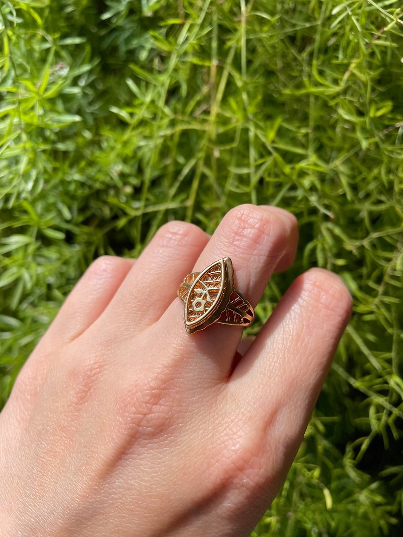 Paris Vintage Gold-plated Ring - General Rings - Copper & Brass 
