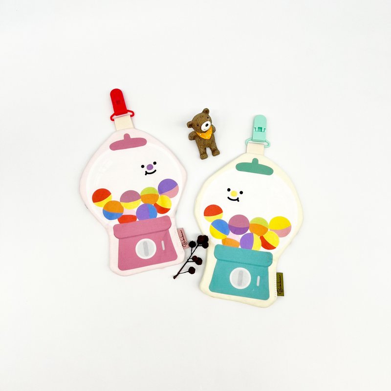 [Bear Bear 24h shipping] Naughty gashapon machine handkerchief and handkerchief holder - Other - Cotton & Hemp Multicolor