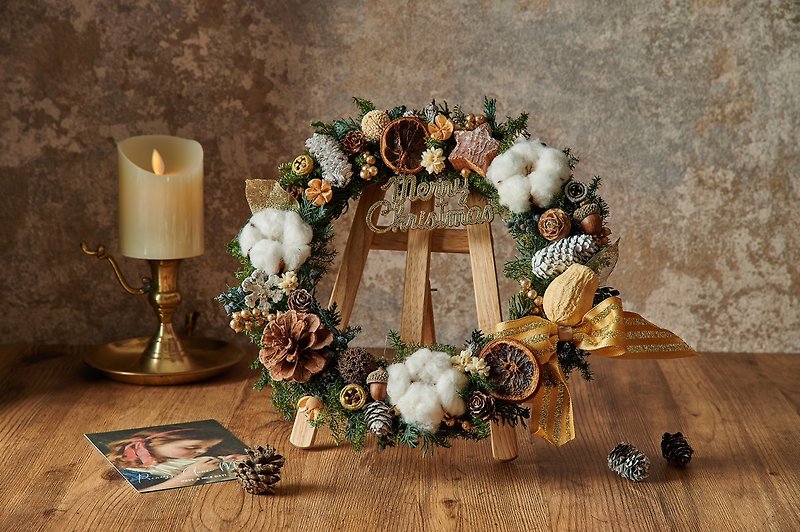 christmas wreath - ช่อดอกไม้แห้ง - พืช/ดอกไม้ 