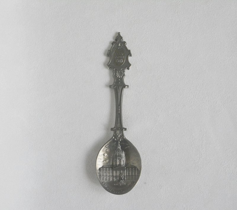 早期德國舊貨 1985金屬裝飾湯匙D - 刀叉/湯匙/餐具組 - 其他金屬 灰色