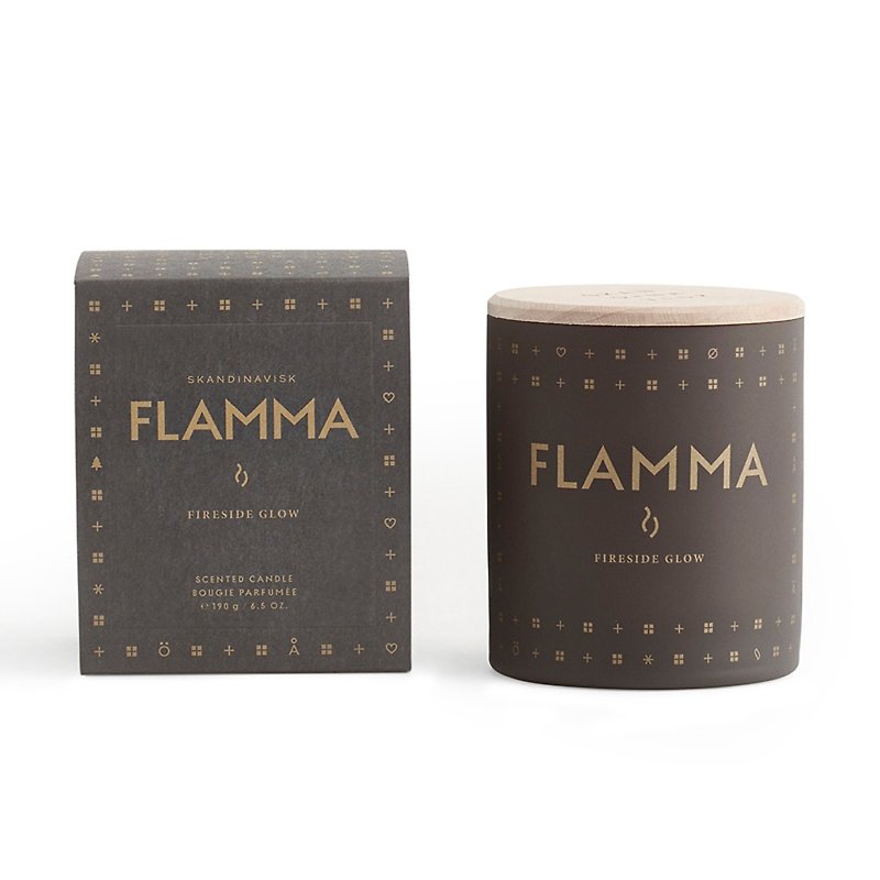 [Denmark SKANDINAVISK fragrance] FLAMMA gentleman cigar scented candle - เทียน/เชิงเทียน - ขี้ผึ้ง 
