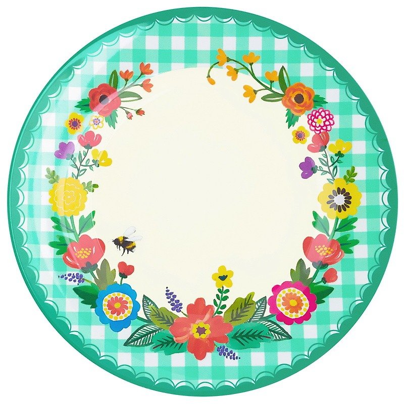 Grandma garden -10 inch plate - จานเล็ก - พลาสติก 