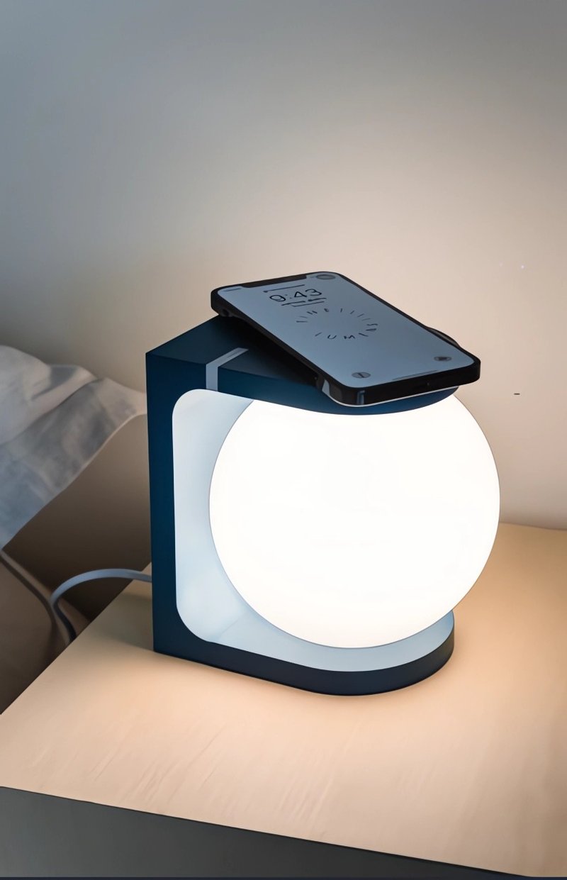 Plat desk lamp supports wireless charging - Lighting - Glass 